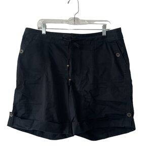 Lane Bryant Black Chino Shorts Size 16